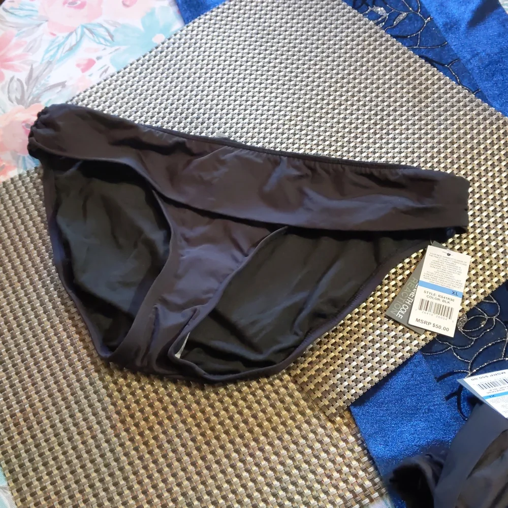 Kenneth Cole Reaction Shirred Hipster Bikini Bottom
